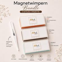 Lade das Bild in den Galerie-Viewer, Magnetwimpern Set Natürlich - 4 Teile Bundle